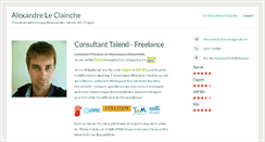 Desktop Screenshot of alexandre-le-clainche.com