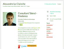 Tablet Screenshot of alexandre-le-clainche.com